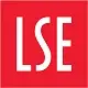 LSE in white letters on a red background
